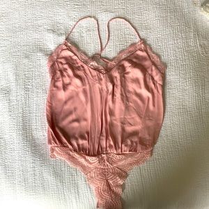 Free People Silky Lace Bodysuit